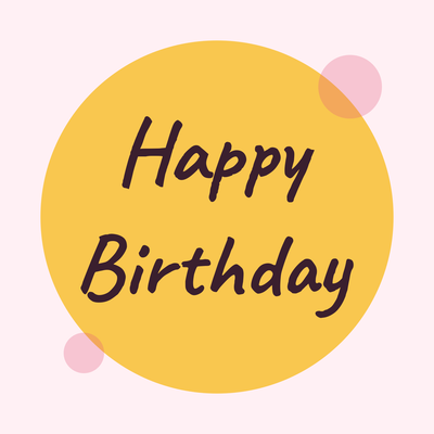 Happy Birthday