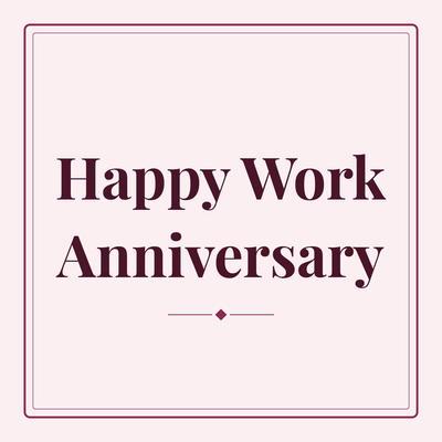 Happy Work Anniversary