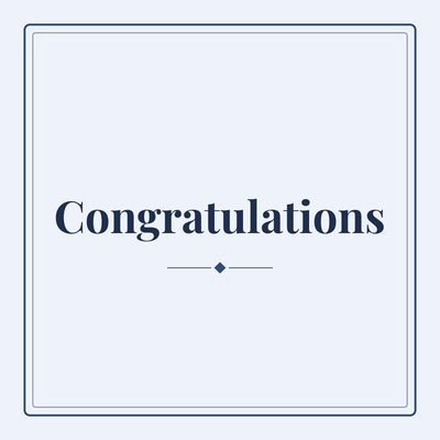 Congratulations