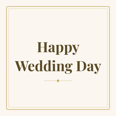 Happy Wedding Day