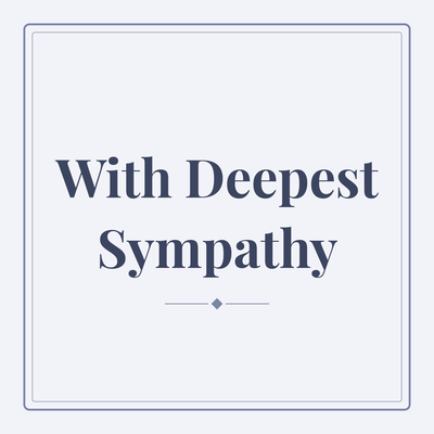 With Deepest Sympathy